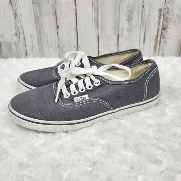 Vans Gray Sneakers W-7 M-5.5 - Picture 2 of 8